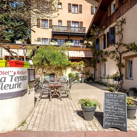 Hotel La Terrasse Fleurie, Logis, Et Restaurant Divonne-les-Bains